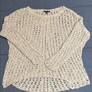 American Eagle Outfitters Cream Knit Sweater